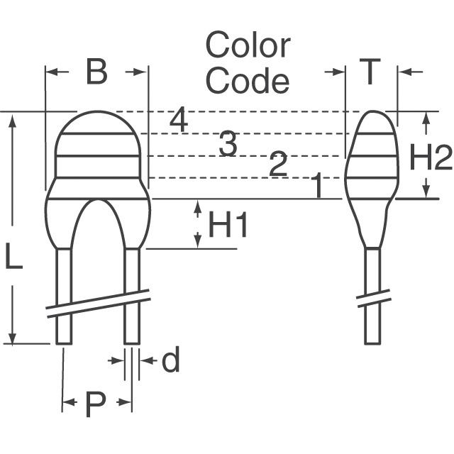 NTCLE100E3689JB0 Vishay Beyschlag/Draloric/BC Components  Temperature Sensors - NTC Thermistors